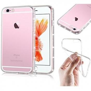 Funda Translúcida con Accento de Pedrería para Apple