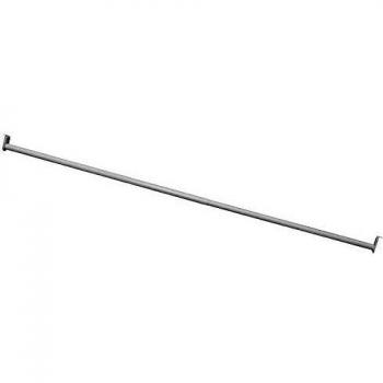 Slim Adjustable Wardrobe Rod – 72‑120 (White)