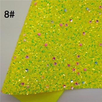 Tela de vinilo brillante con purpurina y respaldo suave para lazos 21X29CM GM2379A