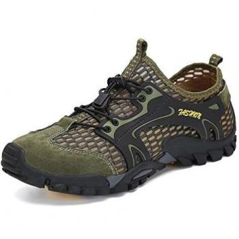 FLARUT Herren Outdoor Sandalen, Sommer Trekking Schuhe, atmungsaktive Mesh Wanderschuhe, Wassersport Schuhe, Kletterschuhe