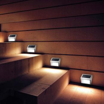 Outdoor Solar LED Stair Wall Lamps