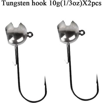 2pcs Tungsten Fishing Jig Heads (1.5g, 3.5g, 5.3g, 7g, 10g, 14g)