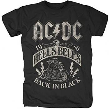 AC/DC Hells Bells 1980 T-Shirt Herren schwarz S bis 5XL