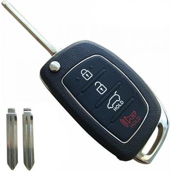 Flip Key Fob Shell for Hyundai Mistra Santa Fe Sonata Tucson Accent I30 I40 I45