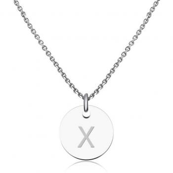 Bijoux en Argent avec Médaillon Initiale pour Femmes