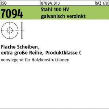 Fitta di acciaio elettrozincata ISO 7094 33 100 HV