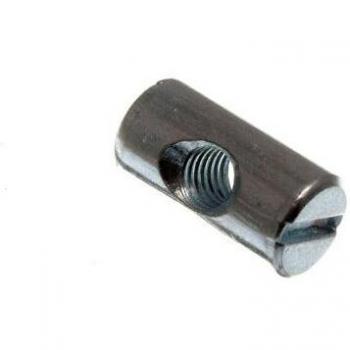 Furniture Bolt Barrel Nut with Slotted Head M6 x 20mm Long Zinc Plated (Pack of 500)