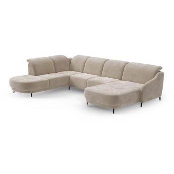 Wohnlandschaft SIT & MORE Blues U-Form, inkl. Kopfteilverstellung