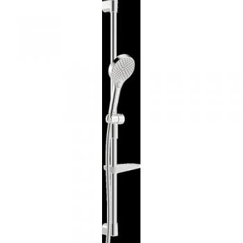Ensemble Hansa Viva Douche à Barres Murales – Flexibles et Pommeaux 3 Jets – Chrome