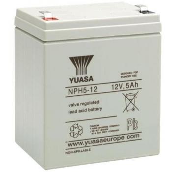 Bateria Yuasa 12V 5Ah para Sistemas de Alarme