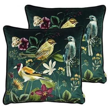 Multicolor Midnight Garden Twin Cushion Collection – One Size – Evans Lichfield