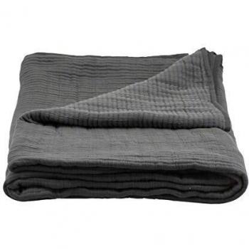 Dark Grey House Doctor Bedspread Lia 260x140