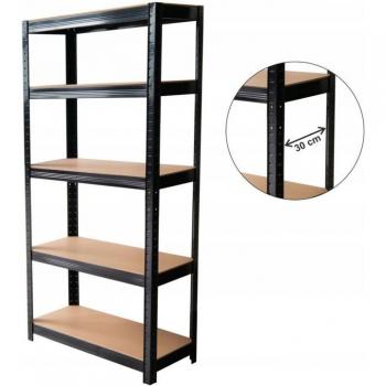 KADAX Rack Metallico 5 Stadi per Garage 180x90x30 cm
