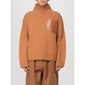 JW Anderson Men's Brown Knit Turtleneck