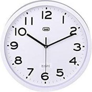 Horloge Murale TREVI OM 22863 Silence Balayage Blanc