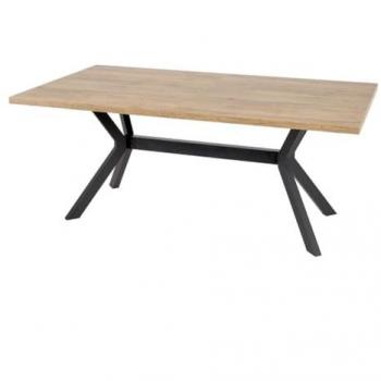 Thibault Table de Salle à Manger 180‑230 cm – Bois/Béton