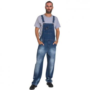 Faded Indigo Mens Dungaree Bib Overalls