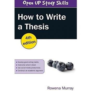 How to Write a Thesis by Rowena Murray 9780335262069 NEW Book