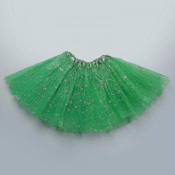 Jupe princesse mesh vert A, trois strates