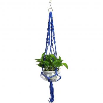 Macramé porte-vaso décoratif artisanal