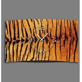 DIXTIME Tigerfell Wanduhr modernes Design leise 3D-0295