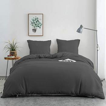 Grey King Queen Bedding Bundle: Duvet, Quilt & Pillowcases