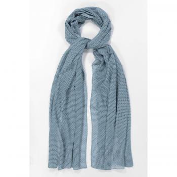 Scarf Grafico Lungo Donna – Turchese, One Size, Cotton – Ulla Popken