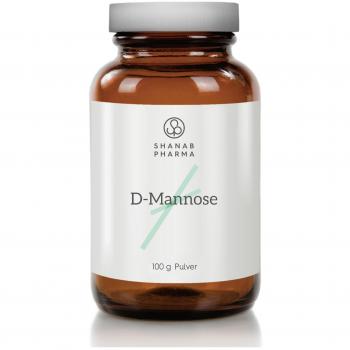 Naturreines Mannose‑Pulver Shanab 100 g – Glasflasche