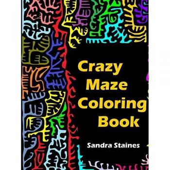 Crazy Maze Coloring Book