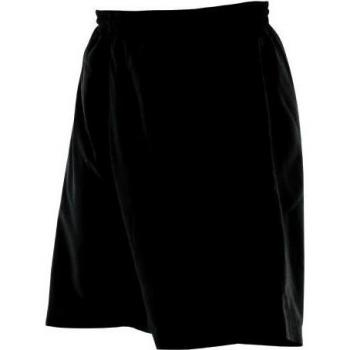 Finden & Hales Black Microfiber Sports Shorts for Men