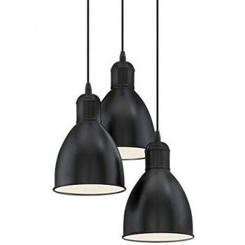 EGLO Priddy Black Steel Cluster Pendant Light