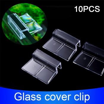 Kit d'Installation de Support en Acrylique pour Aquarium, 10 Pièces, Clipseur Transparent, pour Verre ou Acrylique, Ø 6/8/10/12 mm
