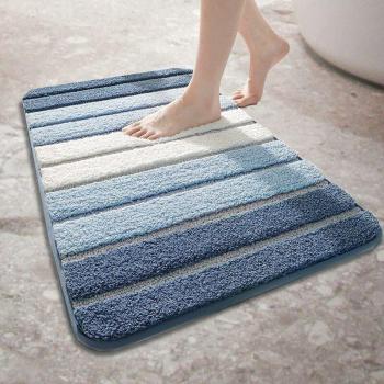 Cascade Comfort Mat – 40x60 cm, Soft, Non‑Slip, Machine Washable, Blue