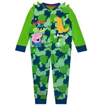 Peppa & George Pig Green Dinosaur Onesie, Age 7‑8