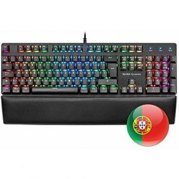 Teclado mecánico Mars Gaming MK5 switch azul