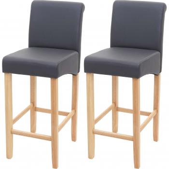 Set Taburetes Bar HWC-C33 Madera Gris