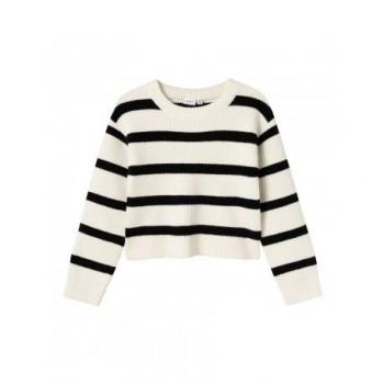 Jersey Name It para niñas en color blanco con rayas