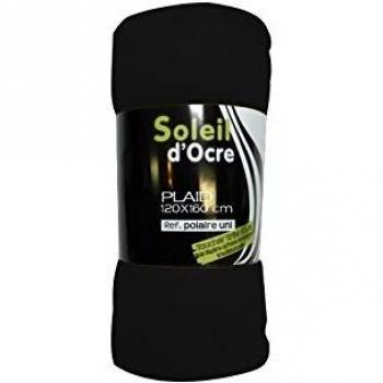 Plaid Polaire Noir 110 x 140 cm