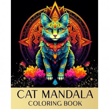 Cat Mandala Coloring Book