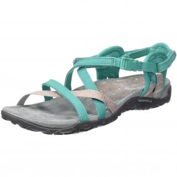 Merrell Damen Terran Lattice II Sandalen, Grün (Atlantis), 41 EU