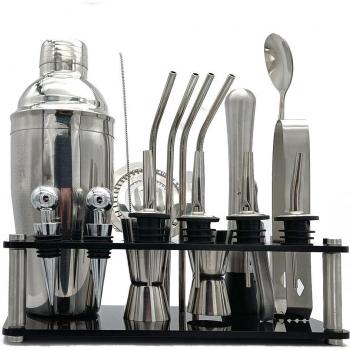 Conjunto de coctelera y accesorios para mezclar bebidas