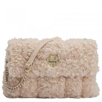 BOSS Beige Icon Shoulder Bag 27 cm