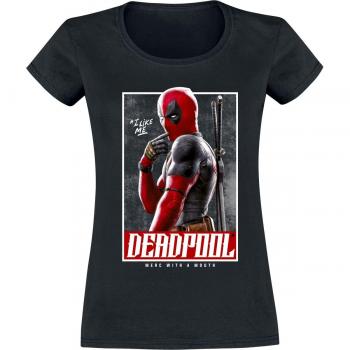 Deadpool 3 – „I Like Me“ Damen‑T-Shirt (schwarz, XXL)