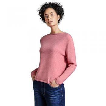 STREET ONE Damen Strickpullover mit U-Boot-Ausschnitt