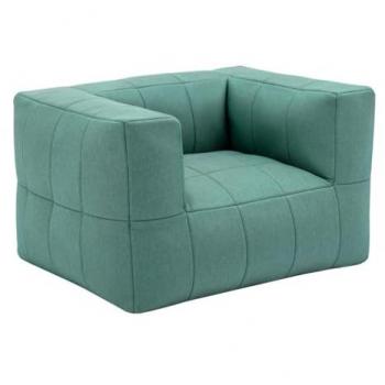 LIVAI Fauteuil d'extérieur vert – Accoudoirs en textile