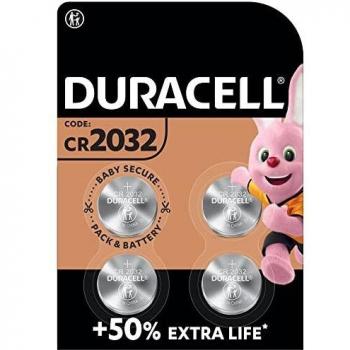 Pile bouton lithium Duracell spéciale 2032 3 V, pack de 4 (DL2032/CR2032)