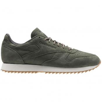 Reebok Zapatillas Cl Leather Ripple WP, Hombre, Verde