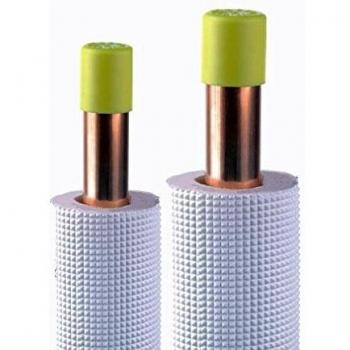 Liaison frigorifique 1/4-3/8 isolée blanc 20 mètres 0.8 mm eid distribution 20tib1438