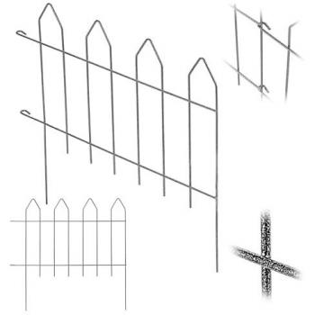 KADAX Clôture de Jardin Métallique 100cm Durable