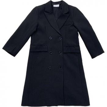 Gabardina vintage negra para niña